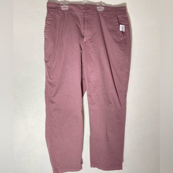 NWT Old Navy OG Chinos Skylark Mauve Pants L - Picture 4 of 8